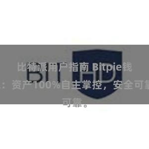 比特派用户指南 Bitpie钱包：资产100%自主掌控，安全可靠。